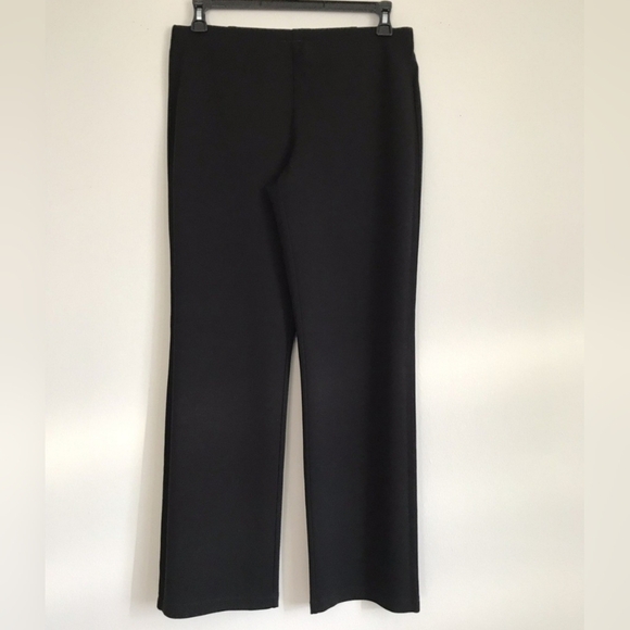 Eileen Fisher Black Straight Leg Pants - Picture 2 of 6